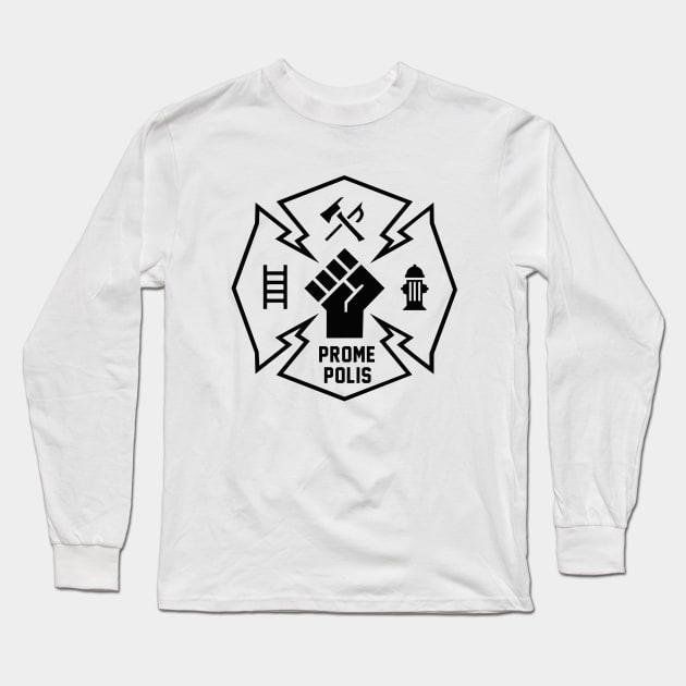 PROMARE white logo Long Sleeve T-Shirt by hole